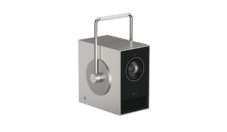 LG CineBeam PU600U Q Mini 4K UHD Tragbarer Projektor für Zuhause und im Freien