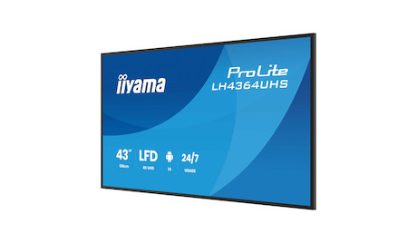 iiyama ProLite LH4364UHS-B1AG4K UHD 43" Digital Signage-Display mit erweiterten Steuerungs- und Konn