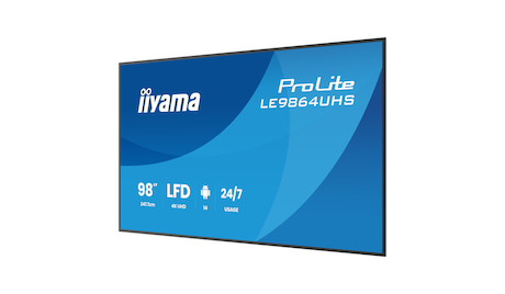iiyama ProLite LE9864UHS-B1AG 4K UHD 98" Digital-Signage-Display mit erweiterten Steuerungs- und Kon