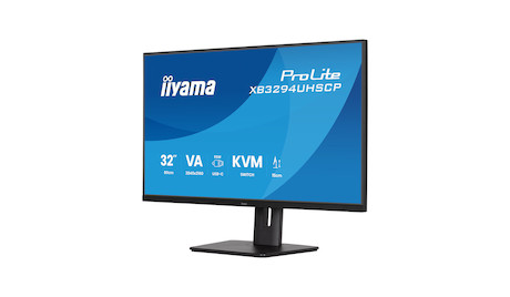 iiyama ProLite XB3294UHSCP-B1 32" 4K-VA-Panel mit USB-C (95 W), KVM-Switch und PiP/PbP
