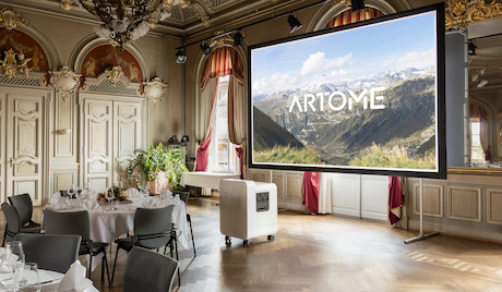 Artome X20 Medienmöbel mit Platz für Hochleistungs-Projektor und inkl. starkem Sound für Events und