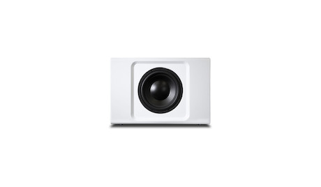 Bluesound PULSE SUB+ kompakter kabelloser Subwoofer, Weiß