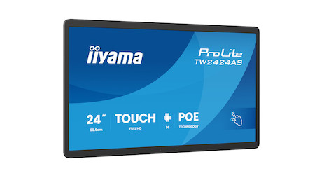 iiyama ProLite TW2424AS-B3P 24" PCAP 10-Punkt-Touchscreen-PC mit Android-Betriebssystem, Power-over-