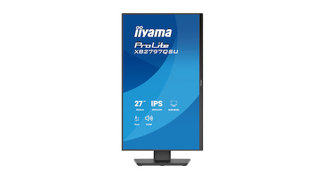 iiyama ProLite XB2797QSU-B1 27" QHD-IPS-Monitor mit vierseitig schmalem Rahmen, ergonomischem Standf