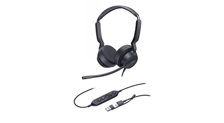 Yealink UH42 kabelgebundenes Dual USB-C/A Headset | zertifiziert für Microsoft Teams