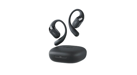 SHOKZ OpenFit 2+ Open-Ear-Design Bluetooth Kopfhörer mit bis zu 48 Stunden Wiedergabezeit | schwarz