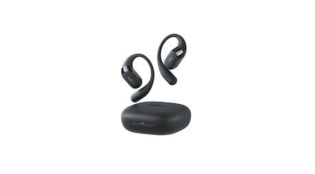 SHOKZ OpenFit 2+ Open-Ear-Design Bluetooth Kopfhörer mit bis zu 48 Stunden Wiedergabezeit | schwarz