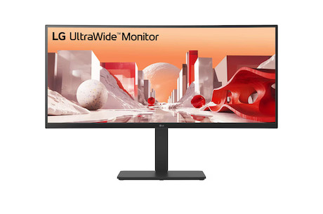 LG 34BA85QE-B 34" UltraWide QHD Curved IPS Monitor mit USB Type-C™ Anschluss & eingebauter FHD Webca
