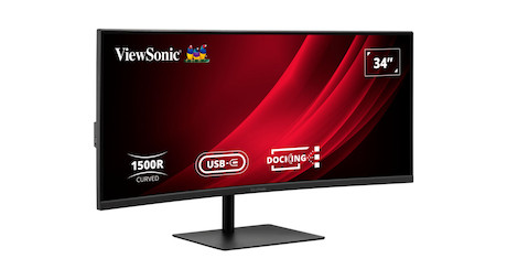 ViewSonic VG3419C-2 34" UWQHD-Curved-Docking-Monitor mit KVM-Switch