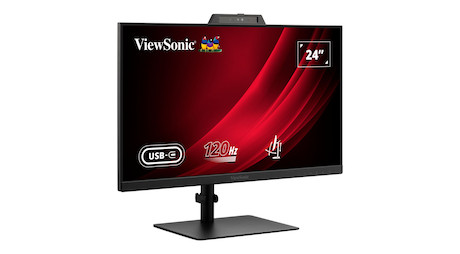 ViewSonic VG2441V 24" FHD USB-C Videokonferenzmonitor mit Windows Hello-zertifizierter Webcam
