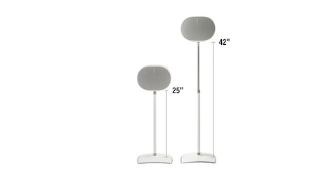 Sanus WSSE3A1 Höhenverstellbarer Lautsprecherständer für Sonos Era 300, weiß
