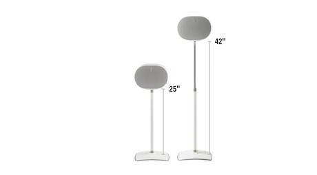 Sanus WSSE3A2 Höhenverstellbarer Lautsprecherständer für Sonos Era 300 (Pair), weiß