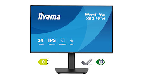 iiyama ProLite XB2491H-B1 24" Monitor mit IPS-Panel-Technologie, 120 Hz Bildwiederholfrequenz und vi