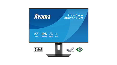 iiyama ProLite XB2797HSN-B1 27″Full-HD-Monitor mit USB-C-Docking und LAN-Anschluss