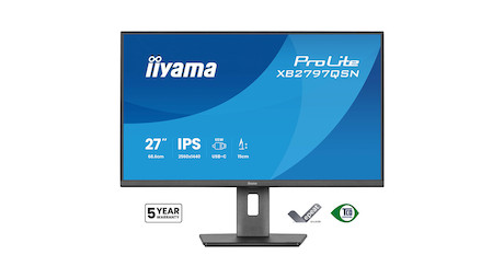 iiyama ProLite XB2797QSN-B1 27″ QHD-Monitor mit USB-C-Docking und LAN-Anschluss