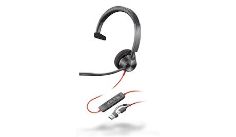 Poly Blackwire 3310 Monaurales Headset - Headset - Plug and Play