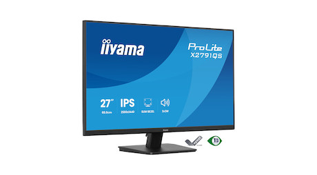 iiyama ProLite X2791QS-B1 27" Monitor mit IPS-Panel-Technologie, QHD Auflösung und Eye-Komfort-Zerti