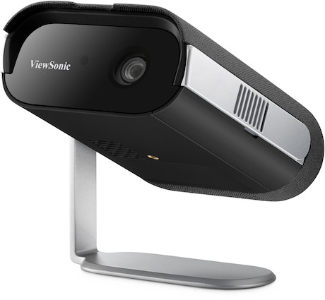 ViewSonic M1E Max Beamer mit 1080p Full HD, Google TV und 360°-Projektion für mobiles Entertainment