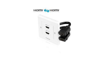PureLink PI105 4K Premium High-Speed HDMI-Wall Plate mit 2 Anschlüssen