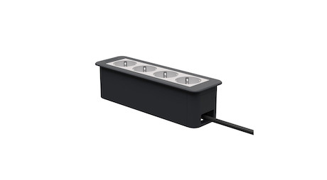 Kindermann CablePort Office frame 4-fach 4x Strom