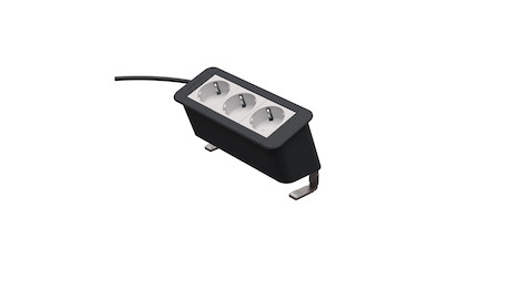 Kindermann CablePort Office desk 3-fach 3 x Strom
