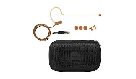 Shure MX153 professionelles Ohrbügel Mikrofon, Farbe: Kakao