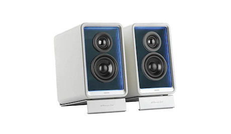 EDIFIER QR65 Desktop-Lautsprecher mit Bluetooth-Konnektivität, weiß