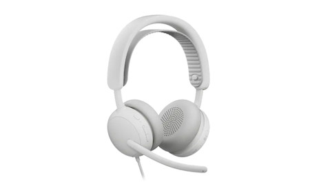 Logitech Zone Wired 2 For Business Headset für Microsoft Teams, Farbe Grauweiß