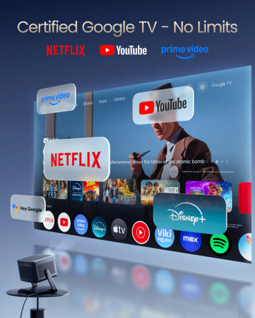 Dangbei DBOX02 MP1 Pro 4K Laserbeamer mit Google TV und 240Hz Gaming für anspruchsvolles Heimkino -