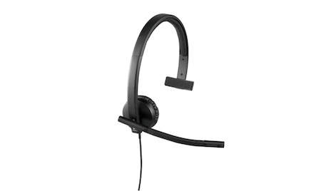 Logitech H570e Kabelgebundenes Mono Headset mit USB-A Kabel