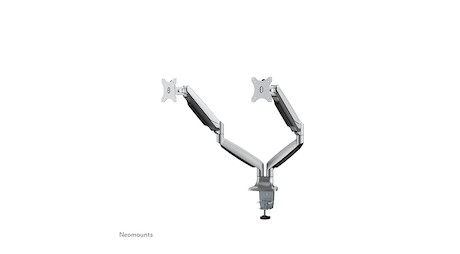 Neomounts NM-D750DSILVER Monitorarm 10-32" - Gasfeder - Klemme/Durchführung - 9 kg - 25,4 cm (10") -