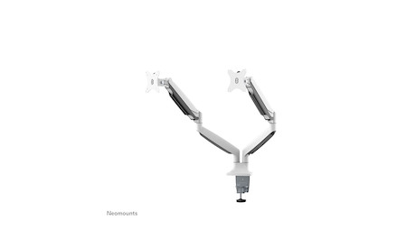 Neomounts NM-D750DWHITE Monitorarm 10-32" - Gasfeder - Klemme/Durchführung - 9 kg - 25,4 cm (10") -