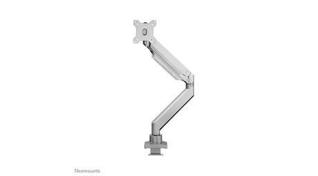 Neomounts NM-D775SILVERPLUS Monitorarm 10-49" - Gasfeder - Topfix - 180°-Stopp - Klemme/Durchführung