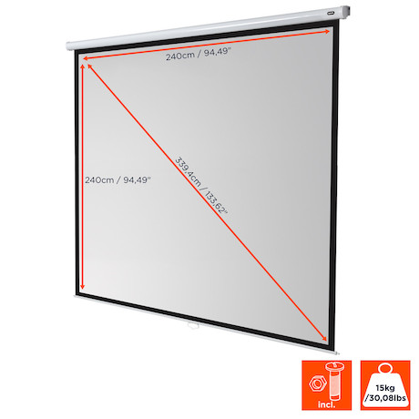 celexon Leinwand Rollo Economy 240 x 240 cm