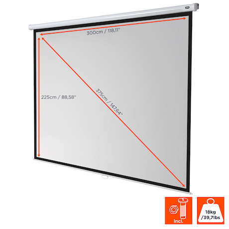 celexon Leinwand Rollo Economy 300 x 225 cm - 148"