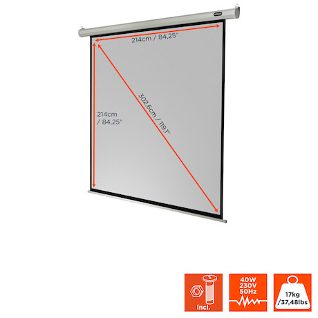 celexon Leinwand Motor Economy 220 x 220 cm - 122"