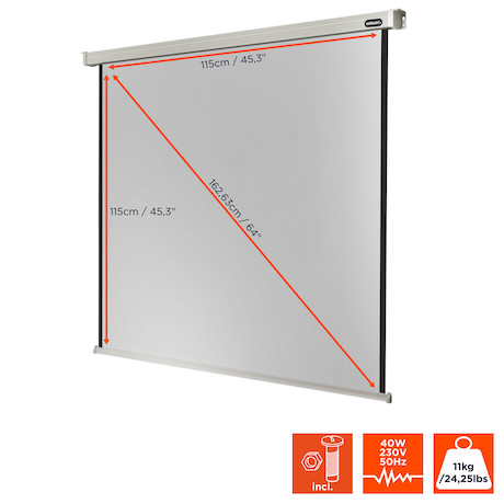 celexon Leinwand Motor Professional 120 x 120 cm