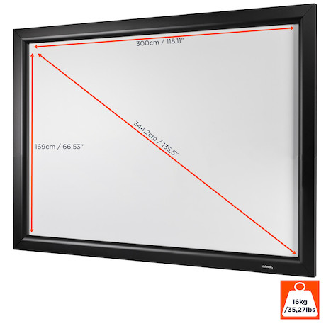 Celexon HomeCinema Frame 300 x 169 cm Rahmenleinwand