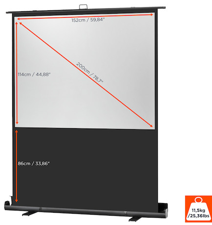 celexon Leinwand Ultramobil Plus Professional 160 x 120 cm