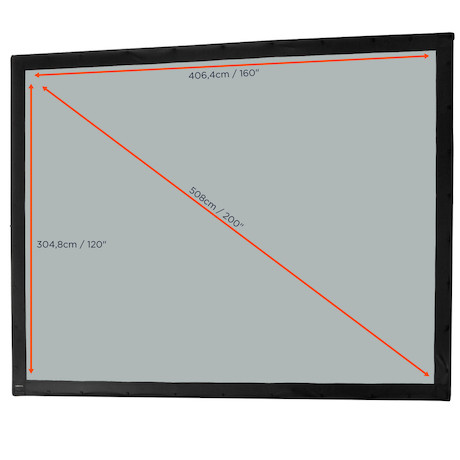 celexon Tuch für Faltrahmen Mobil Expert Rückprojektion - 406 x 305 cm