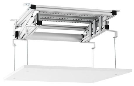 celexon Beamer Deckenlift PL300 - max. ausfahrbar bis 47 cm - 15kg Traglast