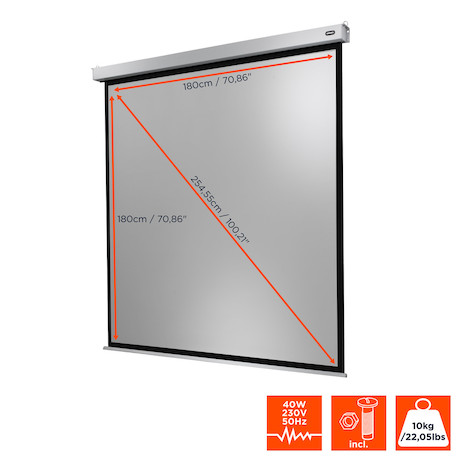 celexon Leinwand Motor Professional Plus 180 x 180 cm