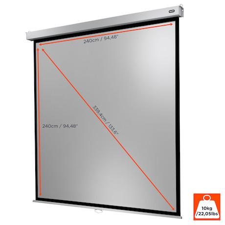 celexon Leinwand Rollo Professional Plus 240 x 240 cm