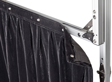 celexon Vorhangset 4-seitig für Faltrahmenleinwand Mobil Expert 244 x 152 cm