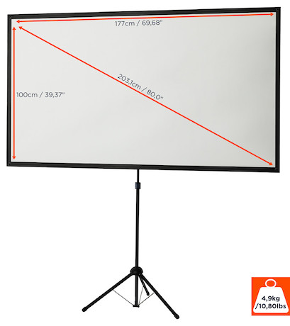 celexon 80" Stativleinwand Ultra-lightweight 177 x 100cm