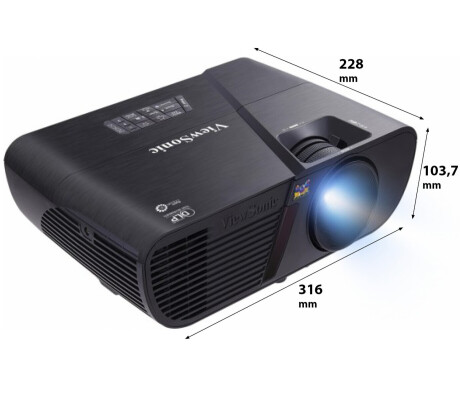 ViewSonic PJD5151 Beamer mit 3100 ANSI-Lumen und SVGA Auflösung