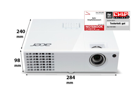 Acer H6510BD 3D Heimkino Beamer mit 3000 ANSI-Lumen und Full-HD