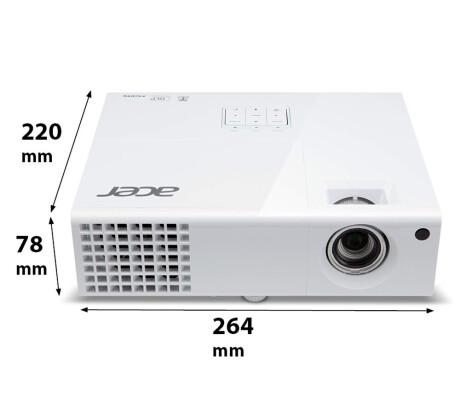 Acer P1340W 3D Heimkino Beamer mit 2700 ANSI-Lumen und WXGA Auflösung