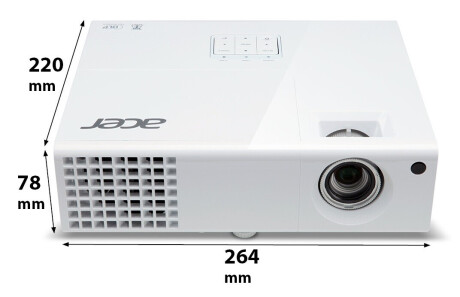 Acer P1173 3D Heimkino Beamer mit 3000 ANSI-Lumen und SVGA Auflösung