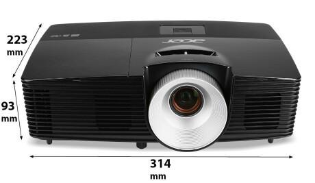 Acer P1283 Beamer mit 3000 ANSI-Lumen und XGA Auflösung